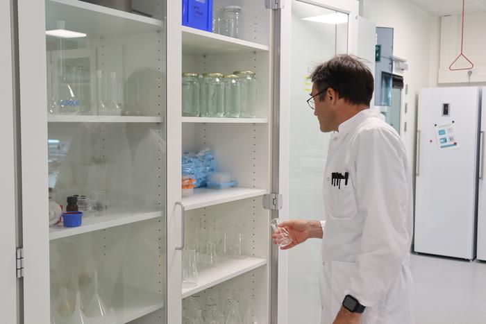Ivan Paponov in the lab at Department of Food Science, Aarhus University