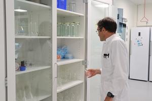 Ivan Paponov in the lab at Department of Food Science, Aarhus University
