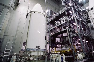 GPM Satellite Mission's Fairing: Encapsulation Complete