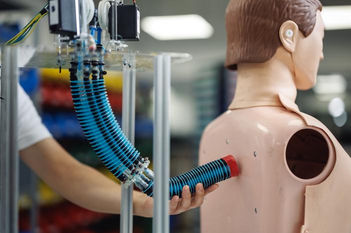 The soft robotic arm can safely operate close to the human body without causing discomfort or injury. The AI control system is well-suited for assistive scenarios like showering, where the arm can help wipe the back — supporting people with limited mobi