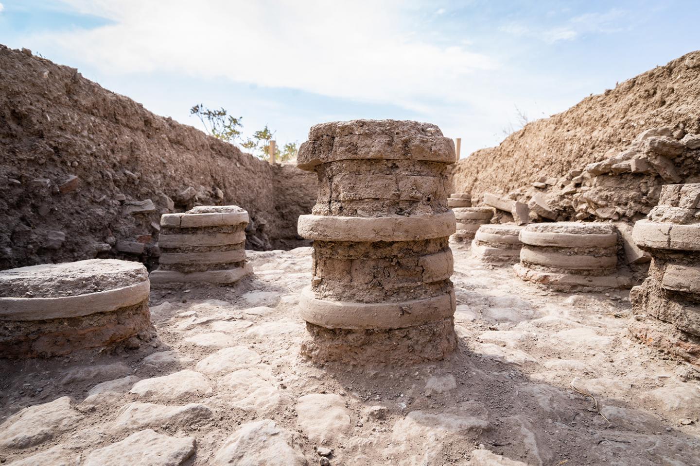 Remains of Underfloor Heating in the Area of the Bath