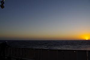 Sunset at sea