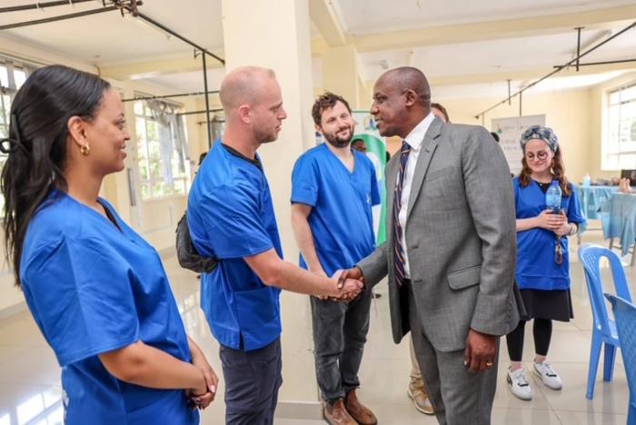The students meeting with the Governor of Makueni