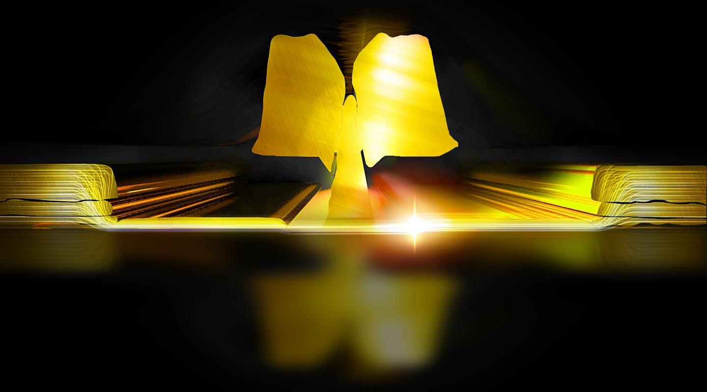 Cross Sectional Image of An Ultra-Low Noise Transistor.