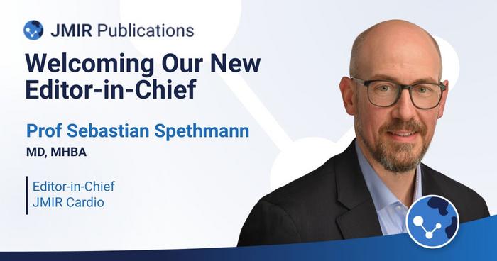 JMIR Publications Welcomes Prof Sebastian Spethmann as Editor in Chief of JMIR Cardio