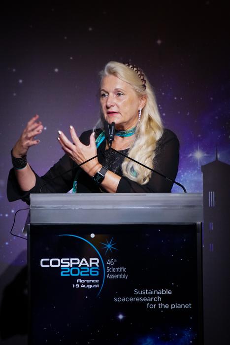 COSPAR President Pascale Ehrenfreund  speaks on Dark and Quiet Skies at the 46th COSPAR Scientific Assembly.