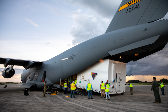 NASA's Lucy spacecraft arrives by cargo plane