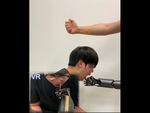 Teleoperation of throat swab sampling