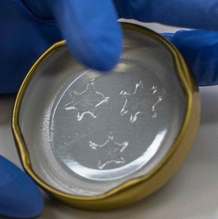 A jar lid with printed sensors for botulinum toxin