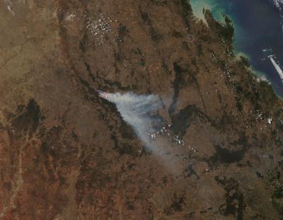 Bushfire in Queensland, Australia