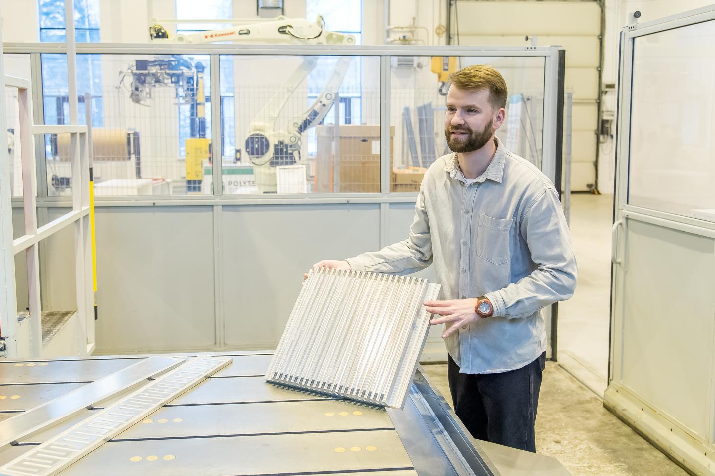 The radiator was developed using friction stir welding technology