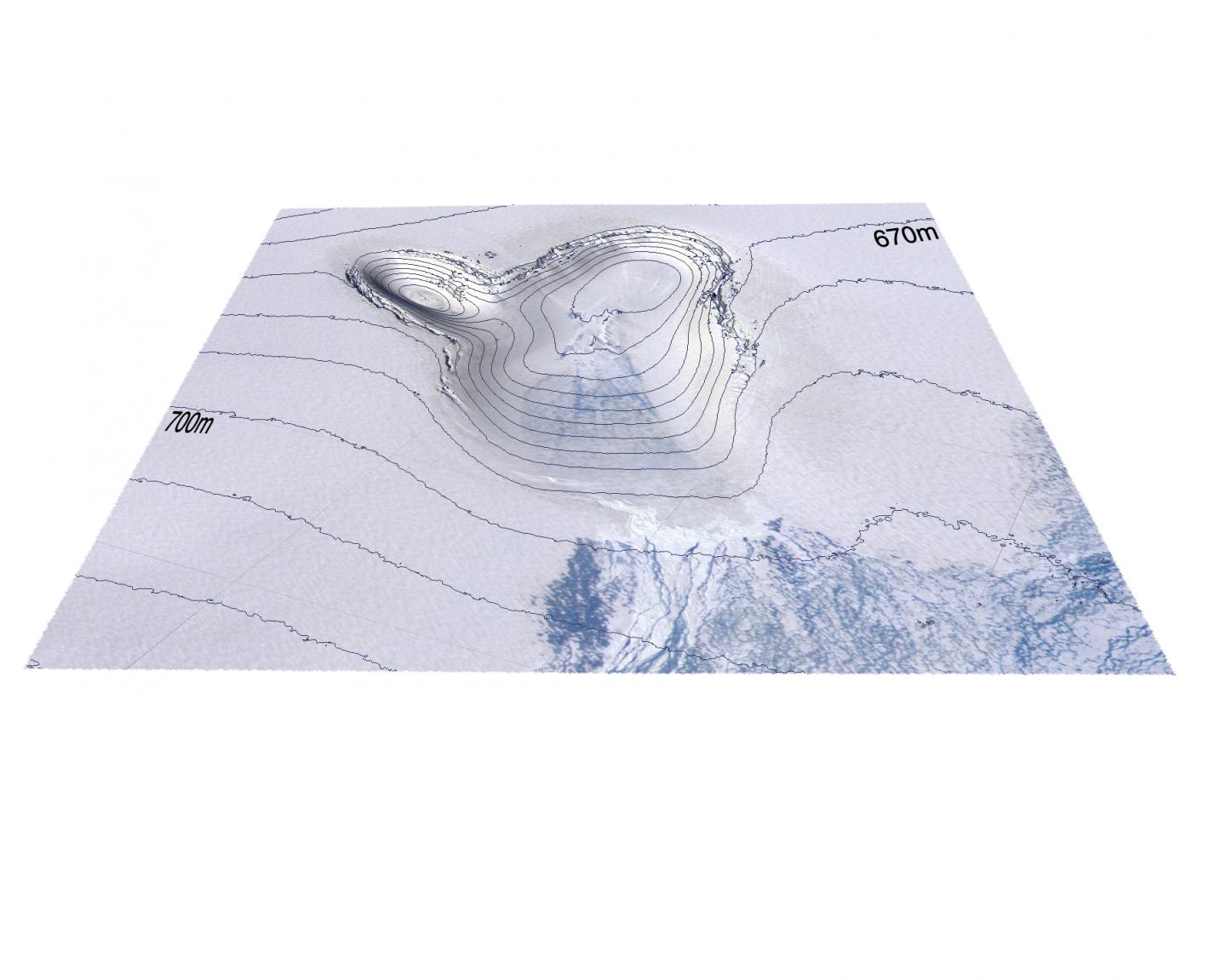 Simulated 3-D View