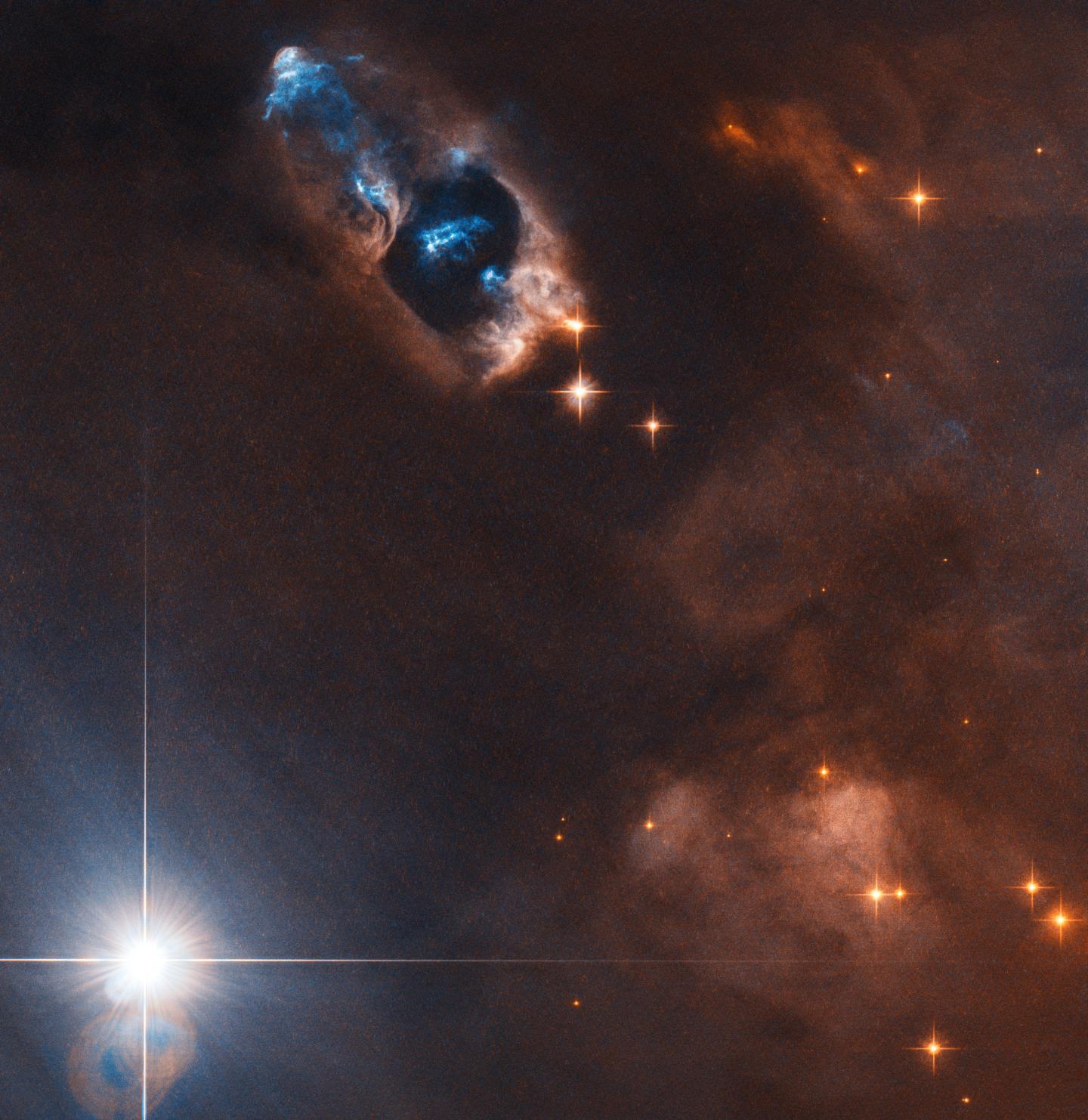 Hubble Captures Smoking Gun of a Newborn Star