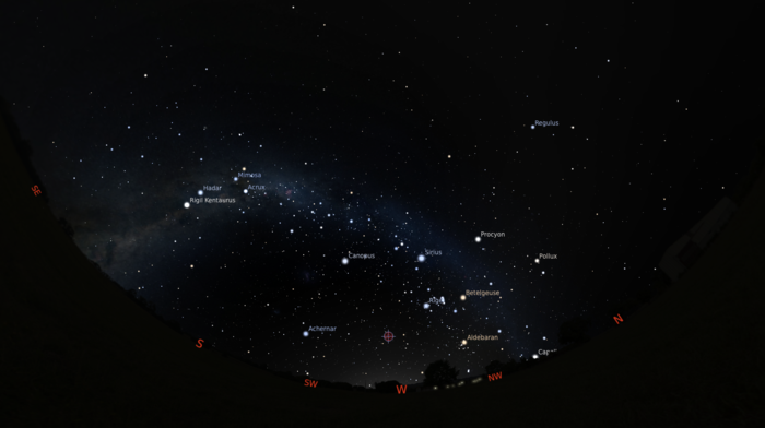 The megamaser's location in the sky.