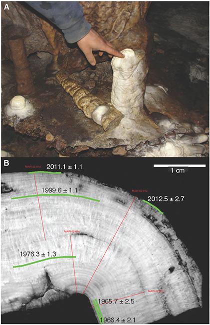 Mawmluh Cave Stalagmite