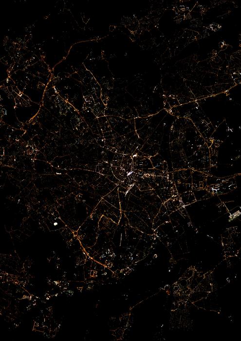 Montpellier city by night