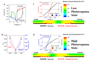 Working principle of the sensing-memory-computing device.
