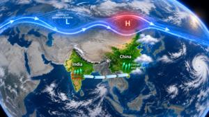 Greening in China and India reshapes climate both locally and far away
