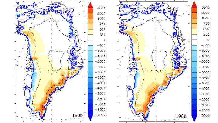 Evolution of the surface mass balance of Greenland