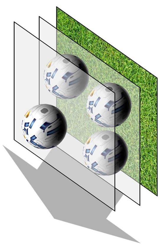 Illustration in 3-D of the Dynamic Stereoscopic Stimulus