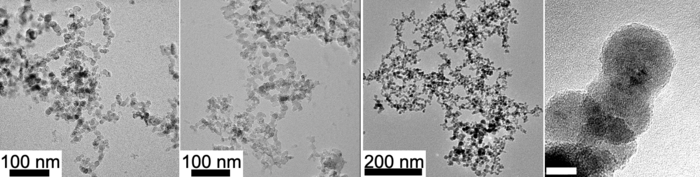 Titanium carbide grains developed during the study