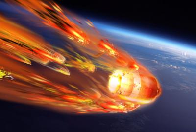 Artist's Depiction of ATV-5 Re-entry