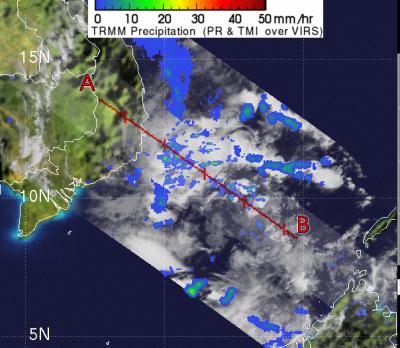 NASA's TRMM Satellite Sees Fading Rainfall in Tropical Depression 26W
