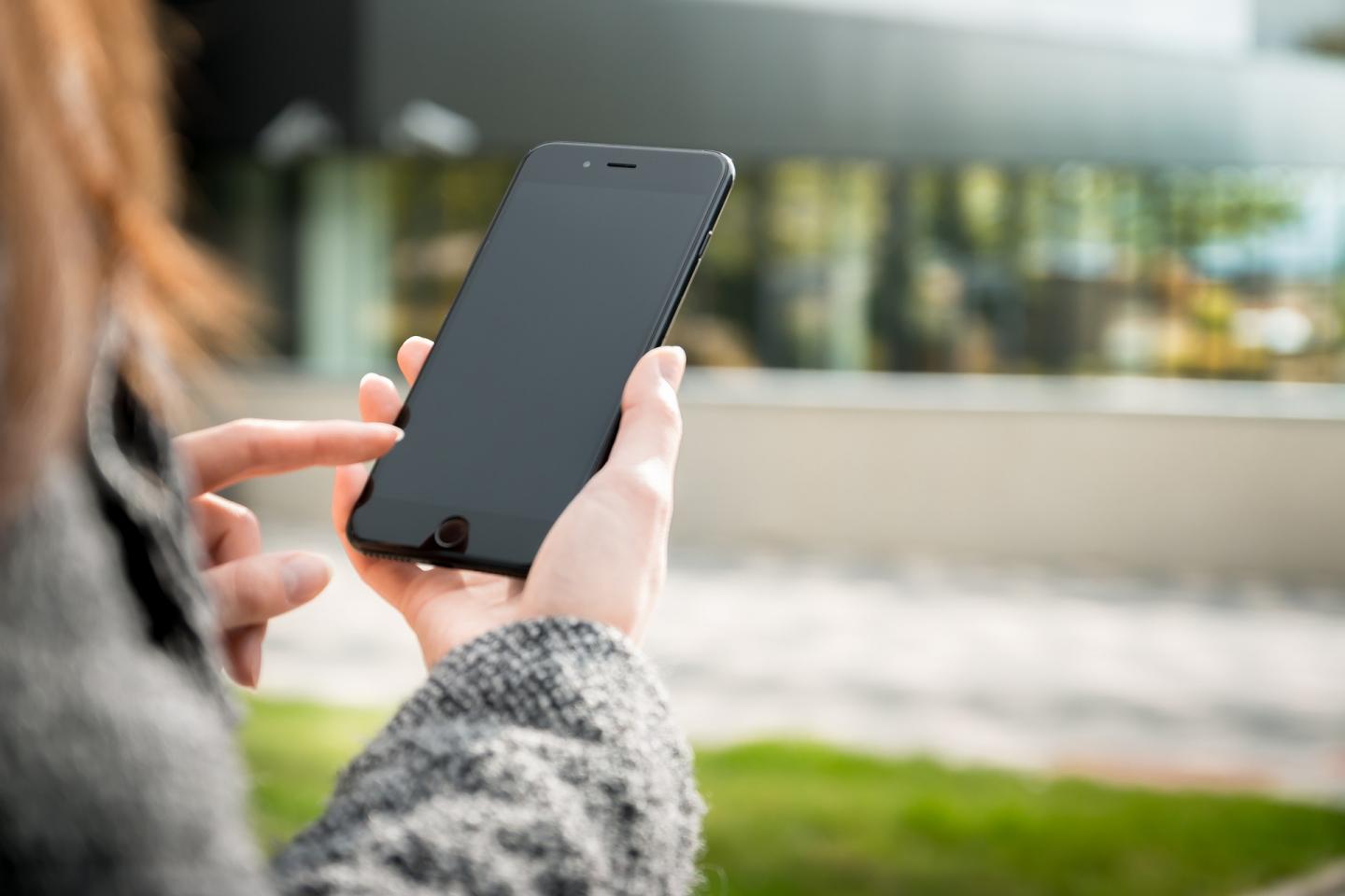A Person Using a Smartphone
