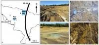 Map of Nopiming Provincial Park mine tailings