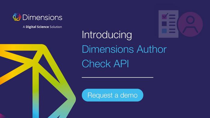 Introducing Dimensions Author Check API
