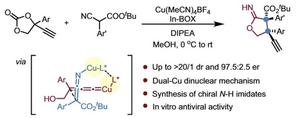 Precise Construction of Chiral Cyclic Imine Esters by Transient Binary Copper Co-catalysis