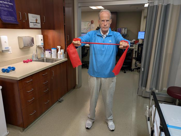 Steven McGowan is a 62-year-old retiree from the Chicago area who is awaiting both a kidney and liver transplant. He has been participating in Duarte’s prehabilitation program at Northwestern since January