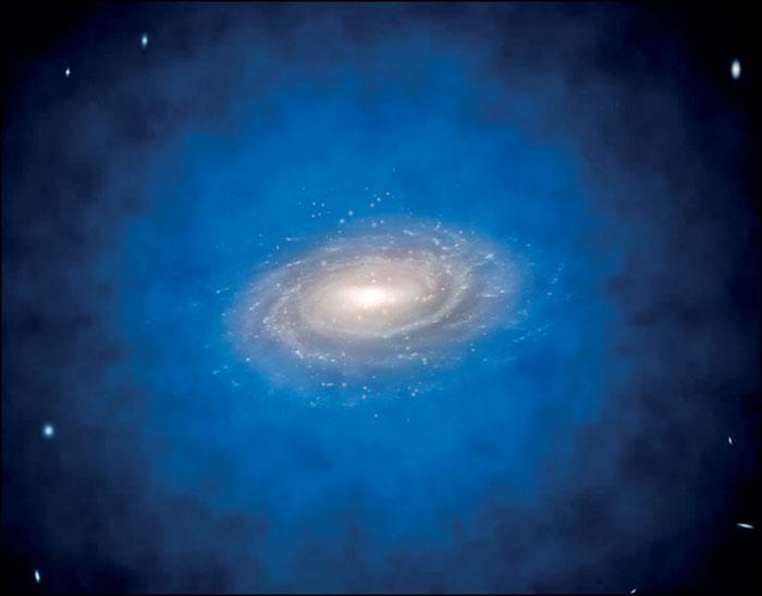 Galaxy in a dark matter halo