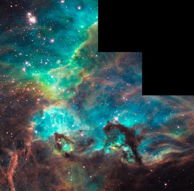 NGC 2074 Imaged by Hubble on 100,000th Orbit Milestone