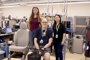 Researchers at UBC's School of Biomedical Engineering mapped how pregnancy changes seatbelt fit