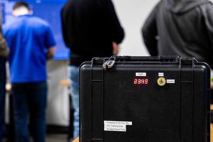 The briefcase with a timer is the central prop in “Insider Threat."