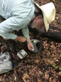 Collecting Gas Samples from Leakin Park, Baltimore, MD (2 of 2)