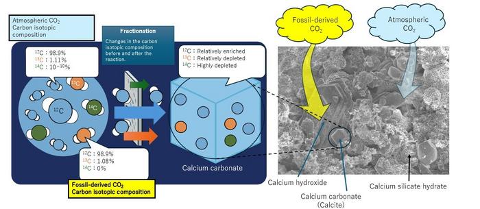 Carbon sources in concrete