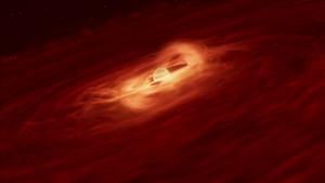 Animation of the growth spurt in the rogue planet Cha 1107-7626