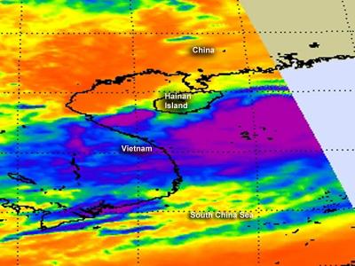 NASA Aqua Satellite Passed over Talim