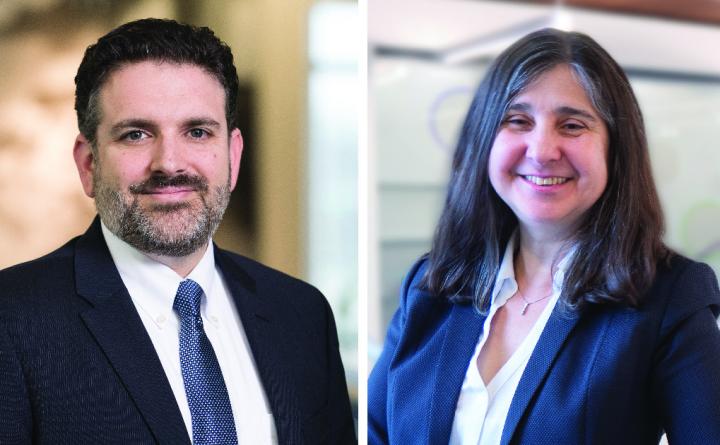 Regenstrief Institute President Peter Embí, M.D., M.S. and  VP Eneida Mendonca, M.D., Ph.D.