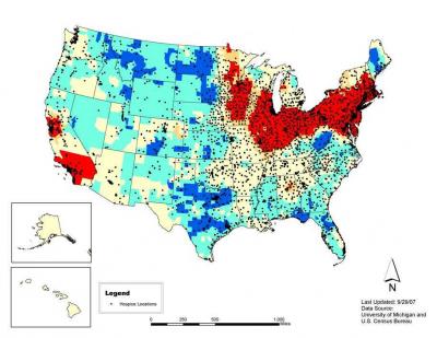 Availability of Hospice Services in the US