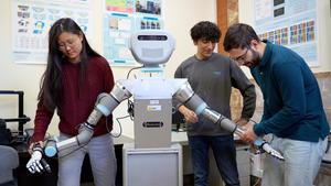 A UC3M assistive robot learns to move its arms to set and clear the table by observing humans
