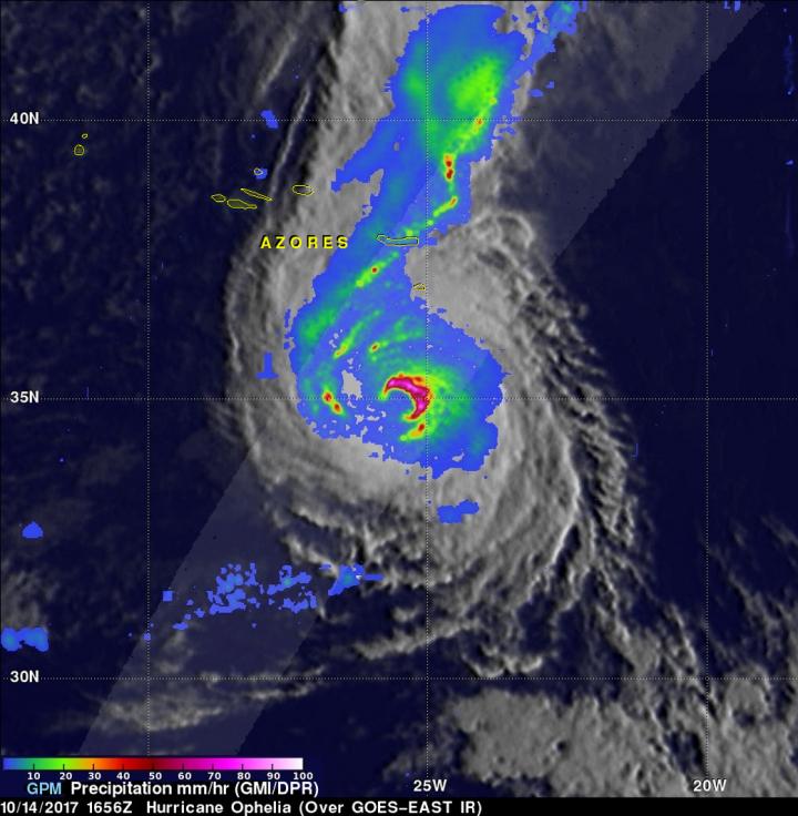 GPM Image of Ophelia