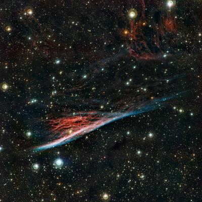 The Pencil Nebula, a Strangely Shaped Leftover from a Vast Explosion