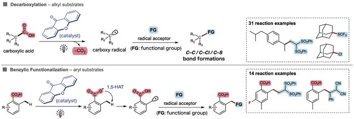 Experimental validation of selective photocatalytic HAT using xanthone