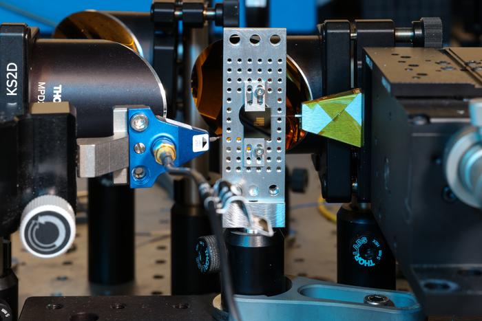 Photonic and terahertz circuits integrated and tested on a single chip.