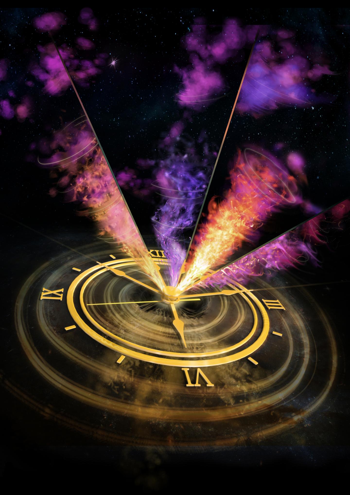 Artist's Impression of the Changing Jet Orientation in V404 Cygni