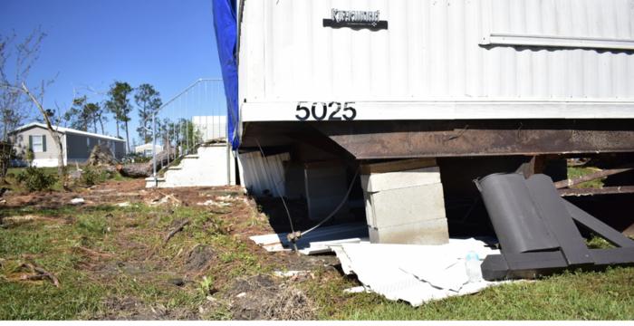 Wind damage and manufactured housing