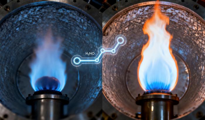The chemistry of ammonia flames shows that even a small dose of hydrogen can turn an unstable or near-extinction flame into a steadier source of clean power.
